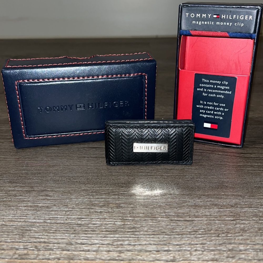 Tommy Hilfiger money clip mens gift holiday bday xmas